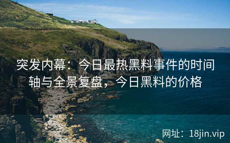 突发内幕：今日最热黑料事件的时间轴与全景复盘，今日黑料的价格