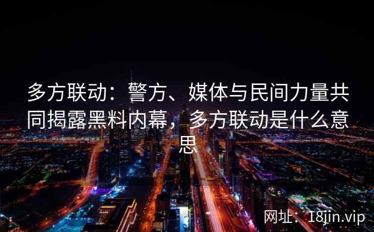 多方联动：警方、媒体与民间力量共同揭露黑料内幕，多方联动是什么意思