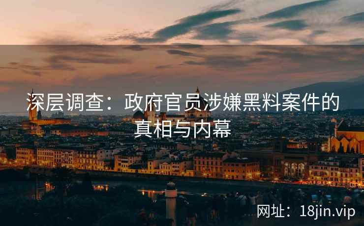 深层调查：政府官员涉嫌黑料案件的真相与内幕