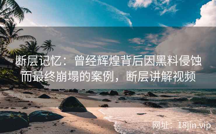断层记忆：曾经辉煌背后因黑料侵蚀而最终崩塌的案例，断层讲解视频